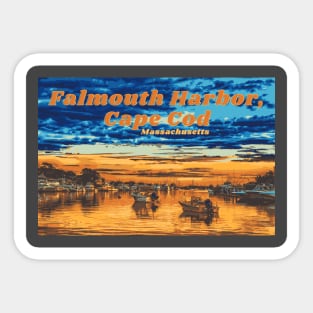 Falmouth Harbor, Cape Cod Sticker